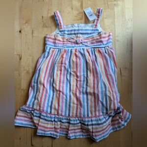 GAP Toddler Striped Dress - Pink, Orange, Blue